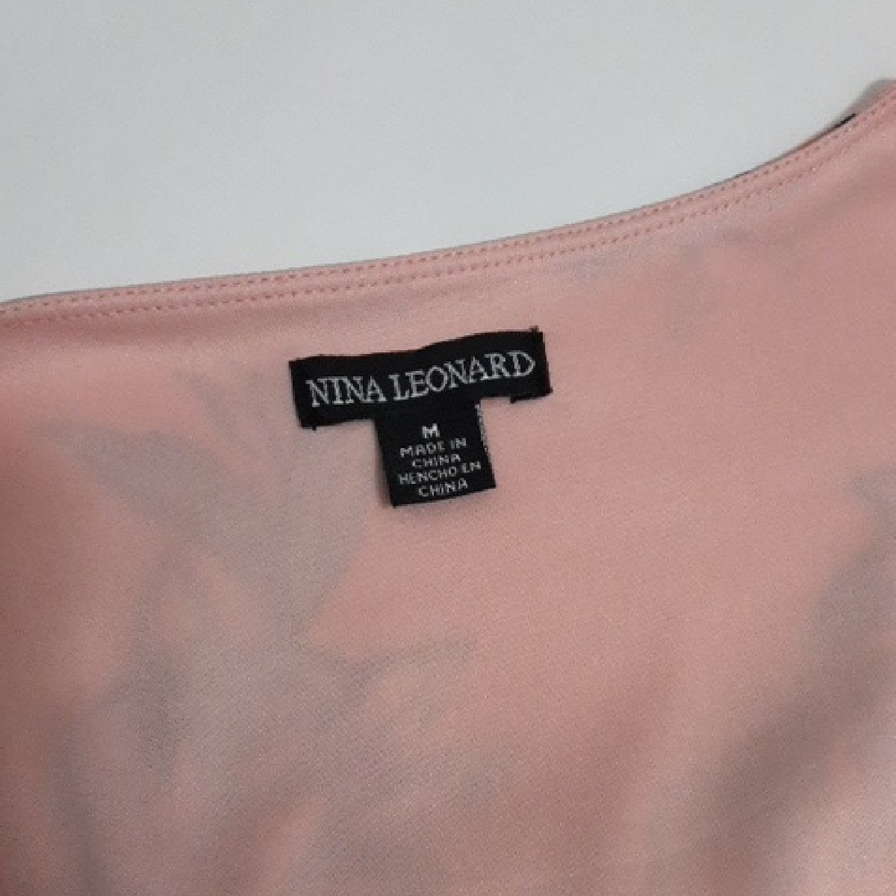 Nina Leonard Pink Floral Midi Dress - Picture 6 of 7